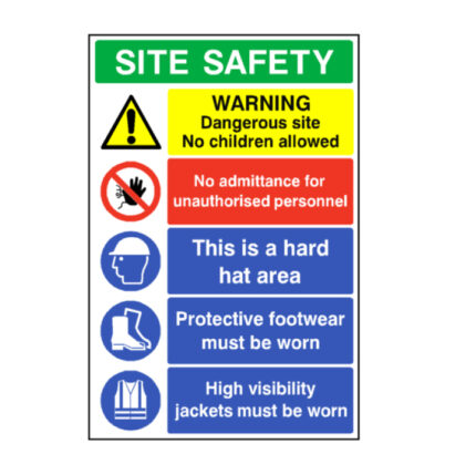 Construction Site Safety Sign