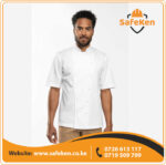 White Short Sleeve Chef Jacket